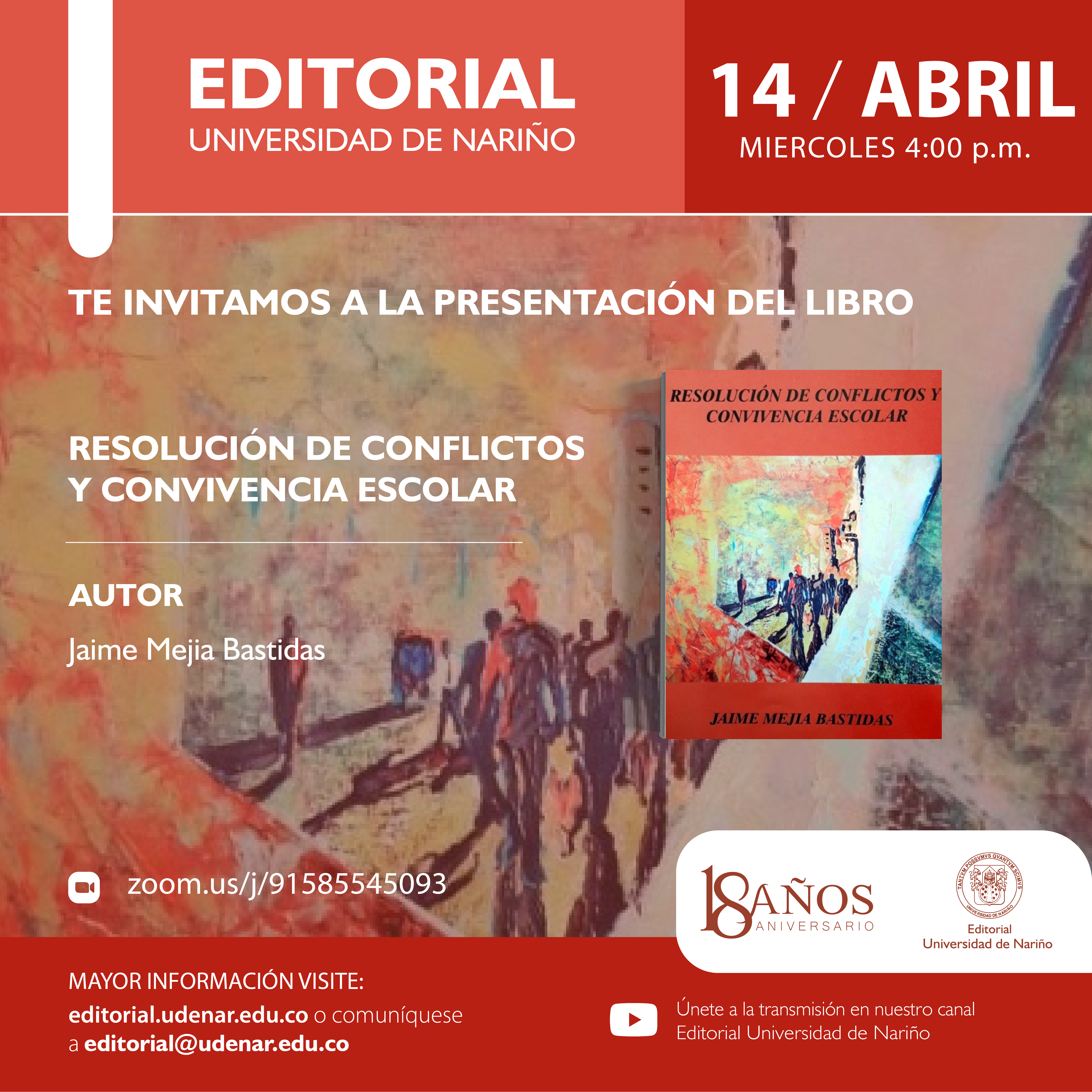¡Presentaciones Editorial Universidad de Nariño!